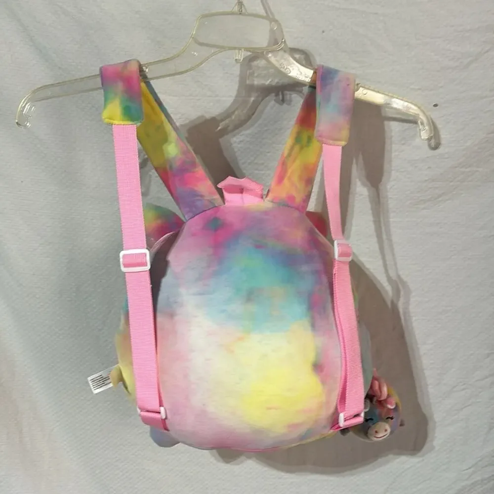 Smoochy Pals plush rainbow unicorn plush back back adjustable straps soft nwt